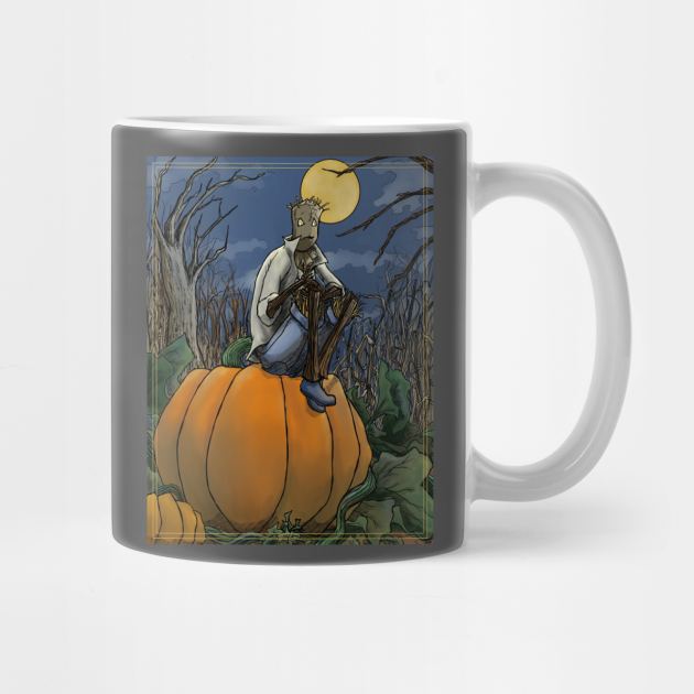 Jack Straws Pumpkin Sitting by fae_cairuhyn